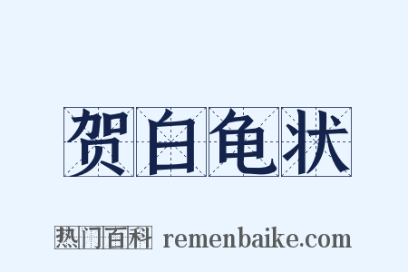 贺白龟状是什么意思的图片
